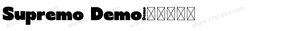 Supremo Demo字体转换